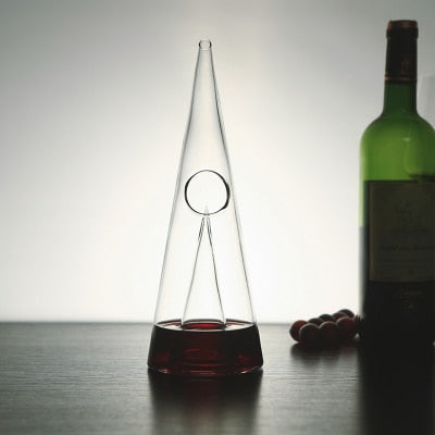 Pyramid Glass Wine Decanter