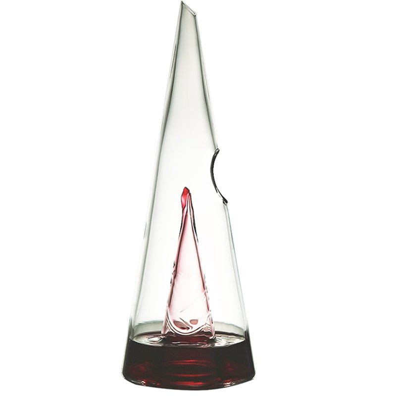 Pyramid Glass Wine Decanter