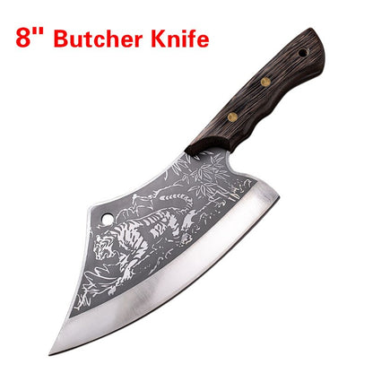 Tiger Patten Stainless Meat Cleaver