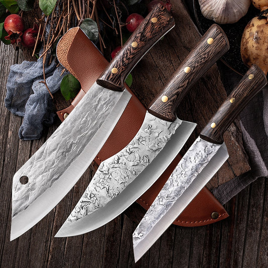 Japanese Full Tang Handle Knife Set