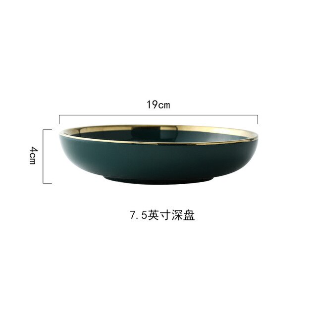 Luxury Plates and Bowls Dish Dinner Set