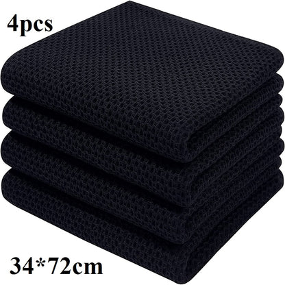 4/6Pcs Cotton Dishcloth Ultra Soft Absorbent Kitchen Towel