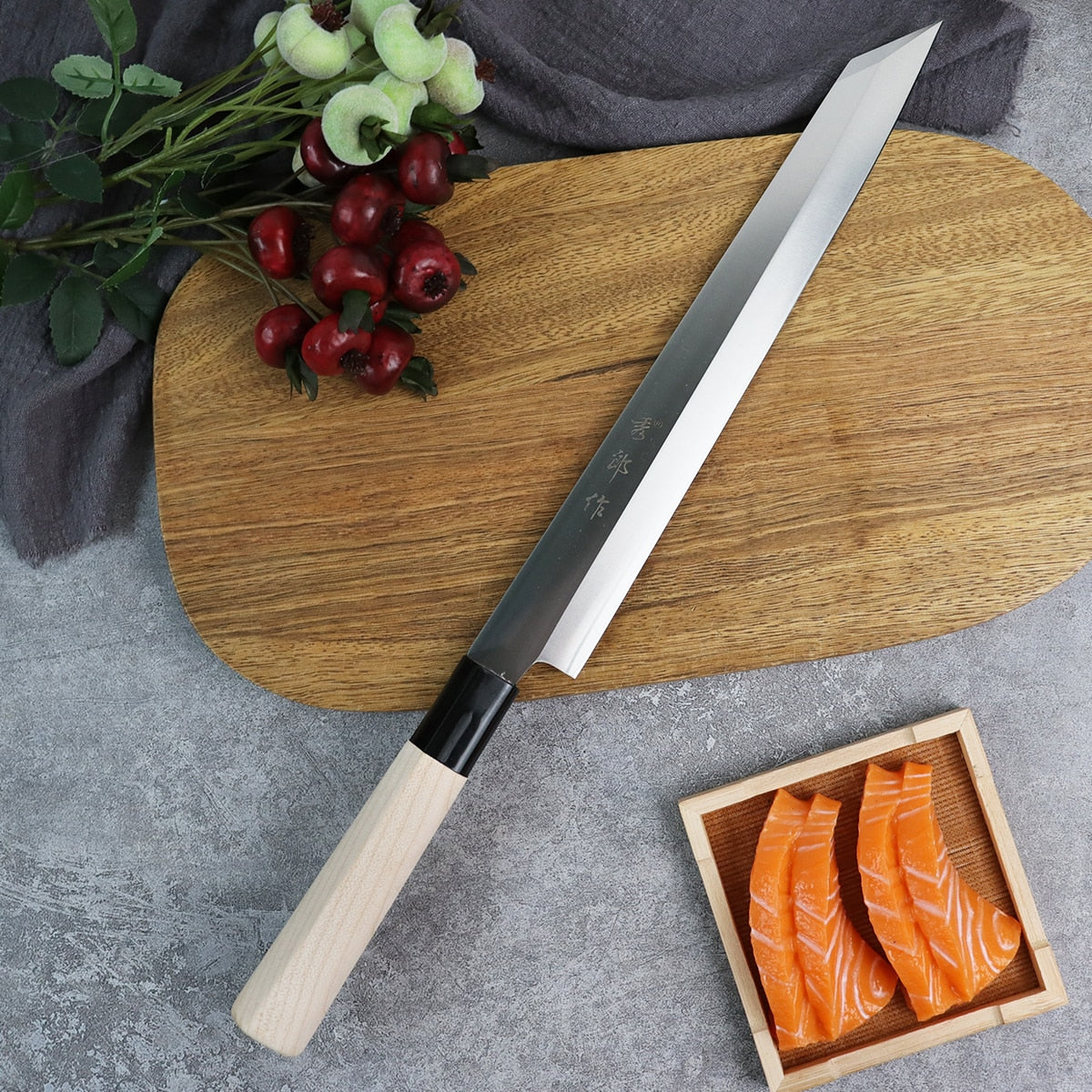 Professional Salmon Sushi Slicing Knife Set