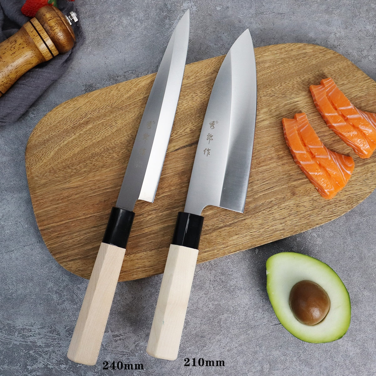 Professional Salmon Sushi Slicing Knife Set