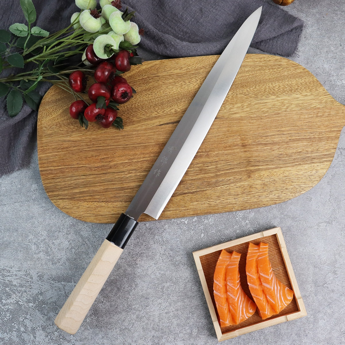 Professional Salmon Sushi Slicing Knife Set