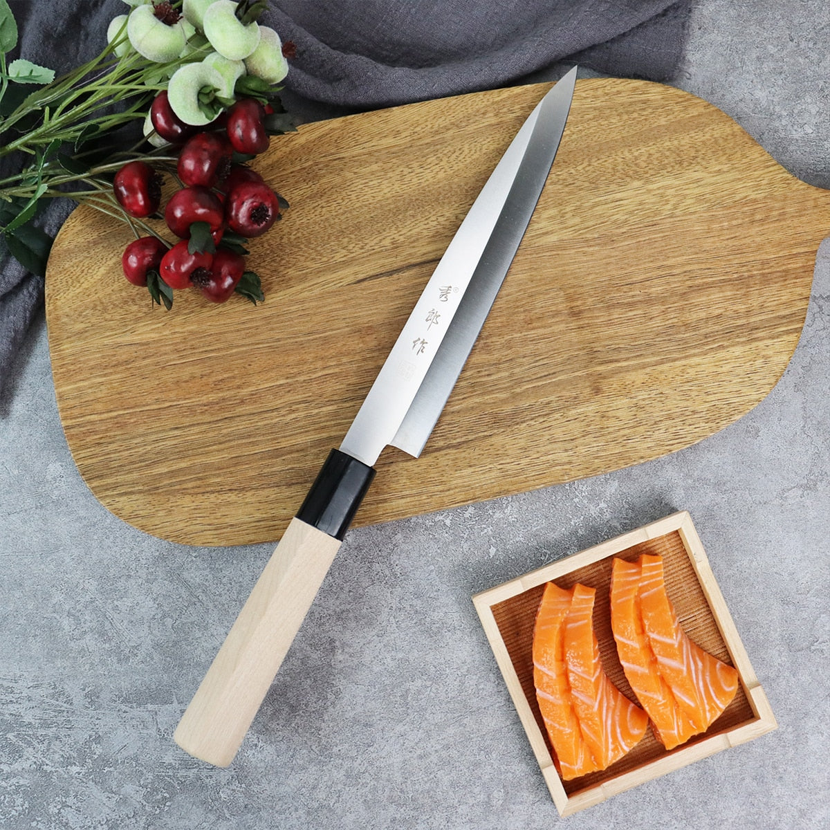 Professional Salmon Sushi Slicing Knife Set