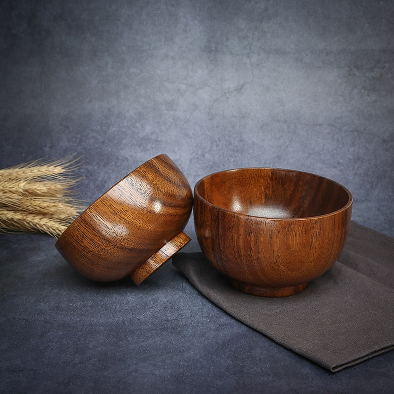 Japanese Style Nature Wooden Bowl Bowl