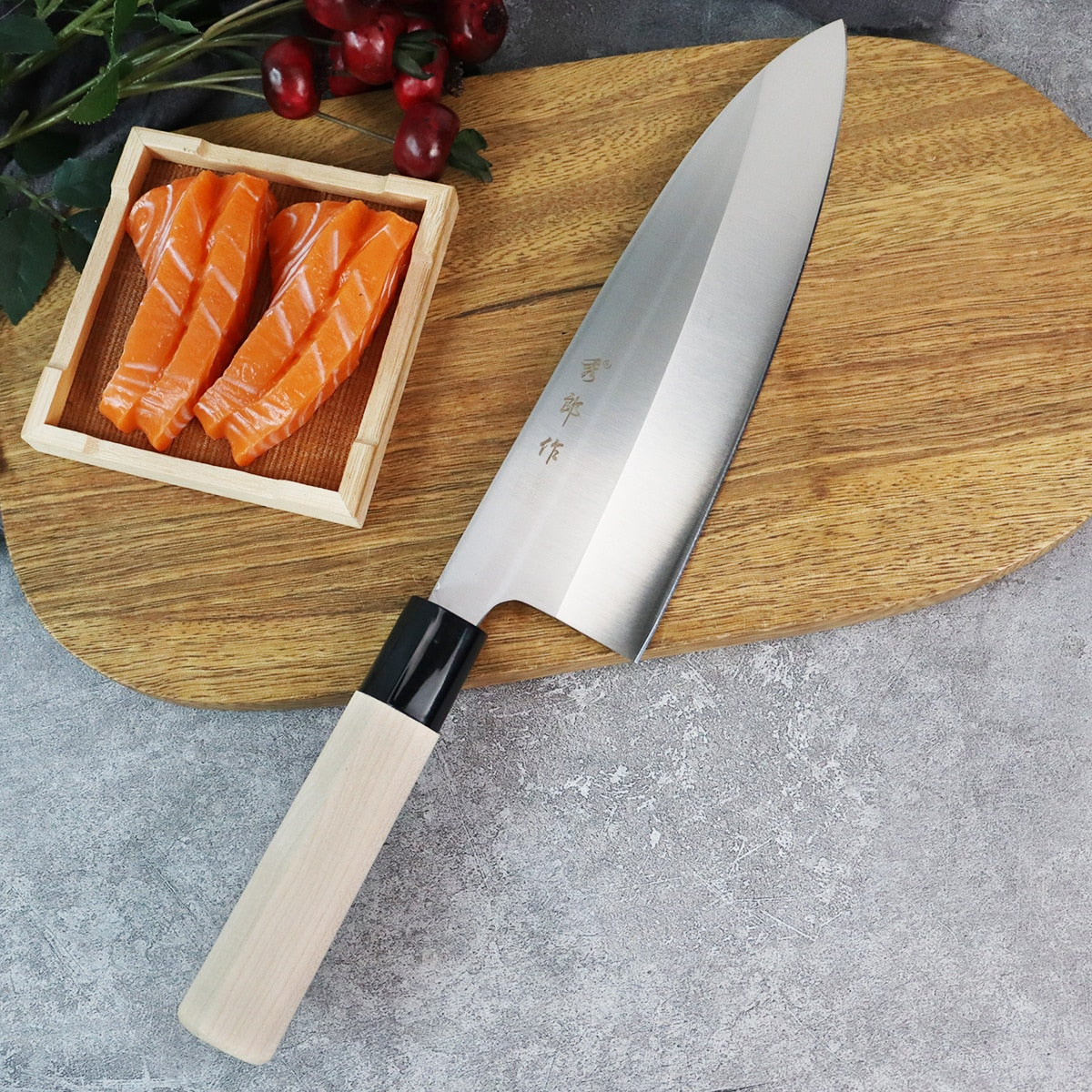 Professional Salmon Sushi Slicing Knife Set