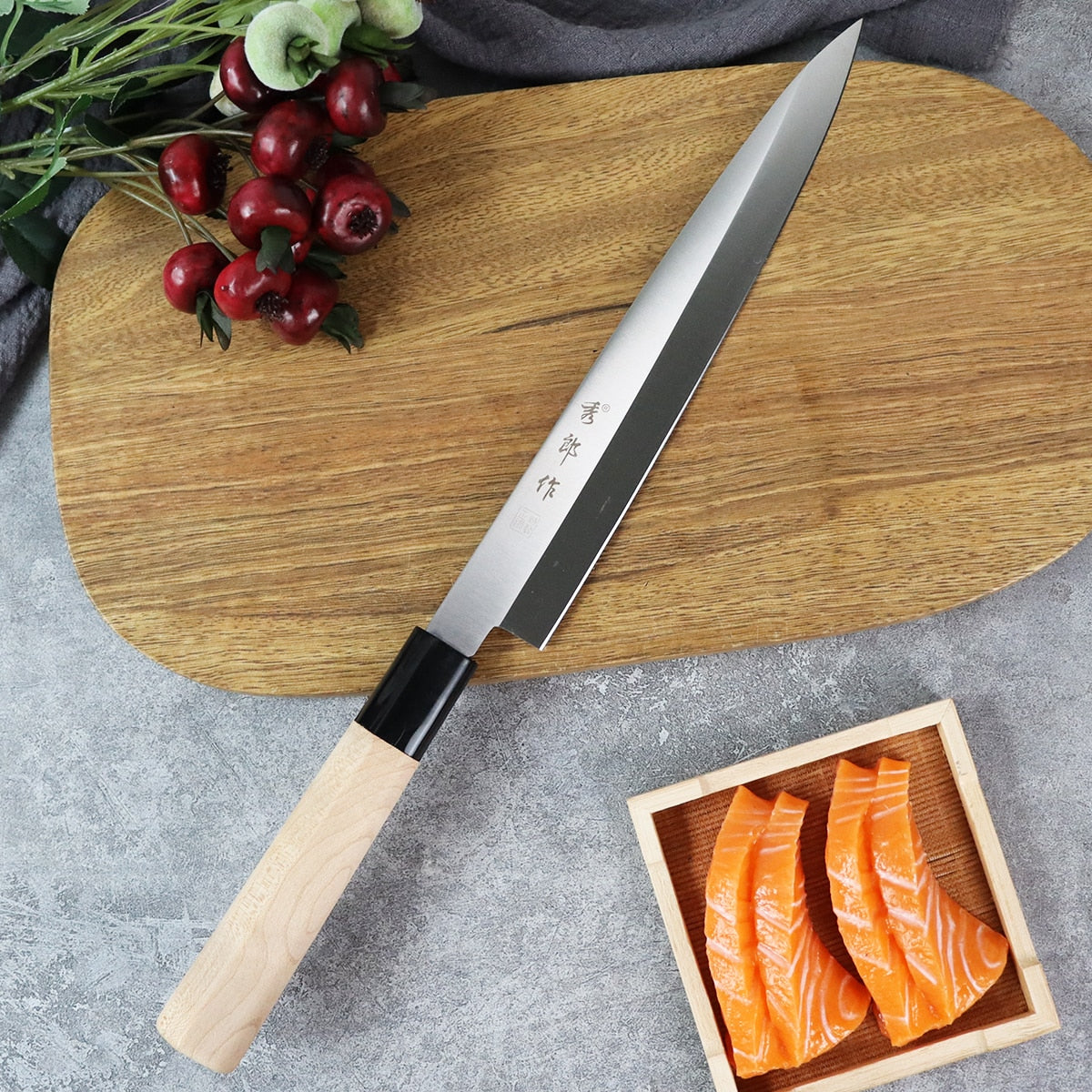 Professional Salmon Sushi Slicing Knife Set