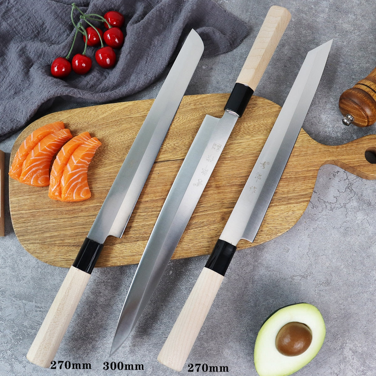 Professional Salmon Sushi Slicing Knife Set