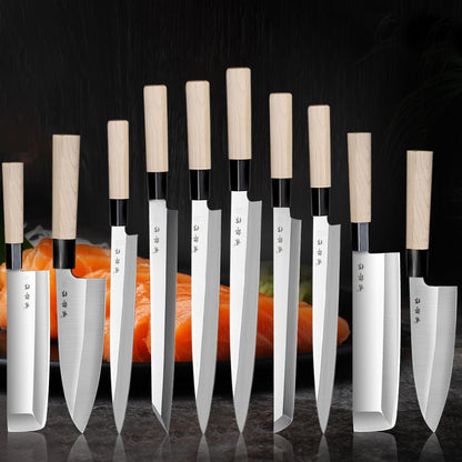 Professional Salmon Sushi Slicing Knife Set