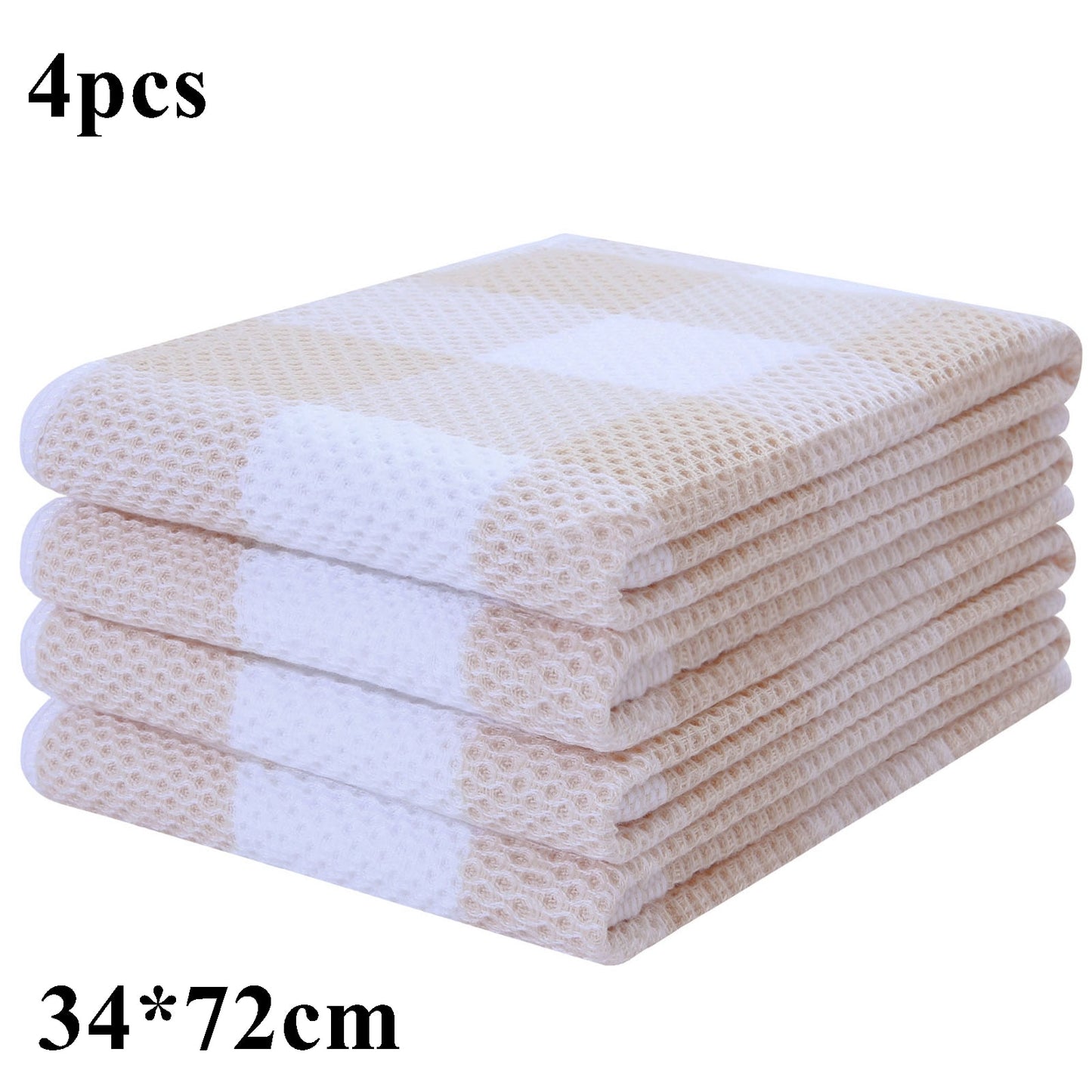 4/6Pcs Cotton Dishcloth Ultra Soft Absorbent Kitchen Towel