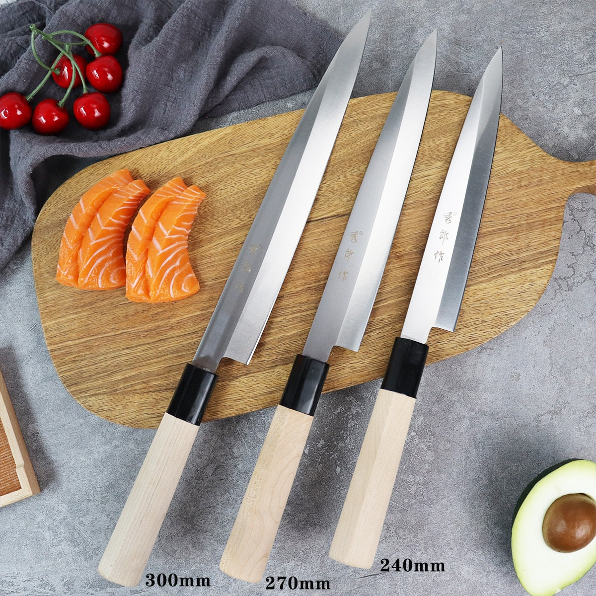 Professional Salmon Sushi Slicing Knife Set