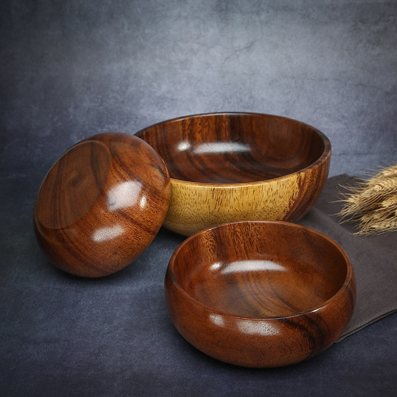 Japanese Style Nature Wooden Bowl Bowl