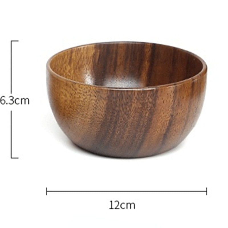 Japanese Style Nature Wooden Bowl Bowl