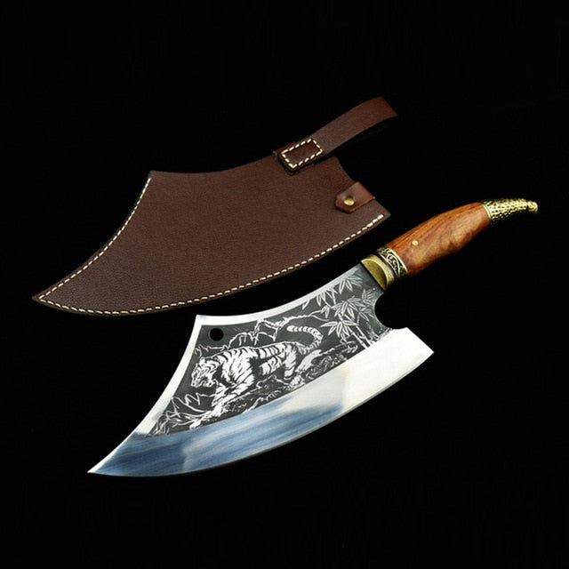 Tiger Patten Stainless Meat Cleaver